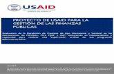 PROYECTO DE USAID PARA LA GESTIÓN DE LAS FINANZAS …