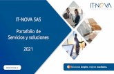 IT-NOVA SAS Portafolio de Servicios y soluciones 2021