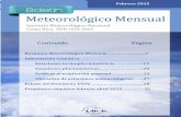 Boletín Meteorológico Febrero 2015
