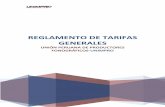 REGLAMENTO DE TARIFAS GENERALES - UNIMPRO