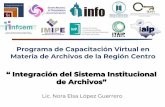 Integración del Sistema Institucional de Archivos”
