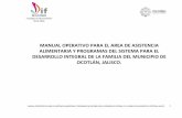MANUAL OPERATIVO PARA EL AREA DE ASISTENCIA ALIMENTARIA …
