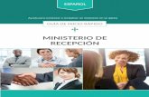 Ministerio de Recepción GUÍA DE INICIO RÁPIDO