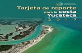 Tarjeta de reporte para la costa Yucateca
