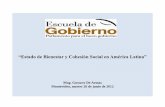 “Estado de Bienestar y Cohesión Social en América Latina”