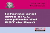 Informe oral ante el CC ampliado del PST de Perú