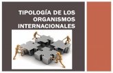 TIPOLOGÍA DE LOS ORGANISMOS INTERNACIONALES