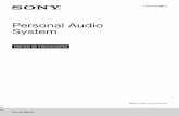 Personal Audio System - Sony UK