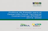 Política de Estado para el Desarrollo Rural Territorial ...