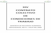 XIV CONTRATO COLECTIVO DE CONDICIONES DE TRABAJO