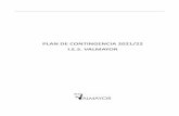 PLAN DE CONTINGENCIA 2021/22 I.E.S. VALMAYOR