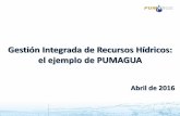 Gestión Integrada de Recursos Hídricos: el ejemplo de PUMAGUA