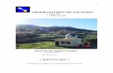 OBSERVATORIO DE TACANDE - astrosurf.com