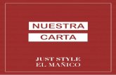 NUESTRA CARTA - Hotel Just Style El Mañico