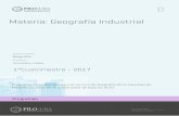 Materia: Geografía Industrial