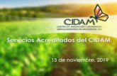 Servicios Acreditados del CIDAM - Secretaría de Medio ...