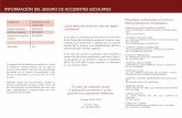INFORMACIÓN DEL SEGURO DE ACCIDENTES ESCOLARES