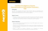 TEMARIO Certiﬁcación Digital en Normas Internacionales en ...