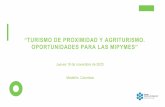 “TURISMO DE PROXIMIDAD Y AGRITURISMO. OPORTUNIDADES …