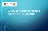 MEDIDAS PREVENTIVAS FRENTE A COVID-19 EN LA INDUSTRIA