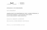 ANÁLISIS ECONÓMICO DE CONCURSOS Y LICITACIONES: ESTUDIO DE …