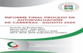 INFORME FINAL PROCESO DE AUTOEVALUACIÓN DE CARRERAS ...