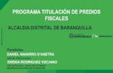 PROGRAMA TITULACIÓN DE PREDIOS FISCALES