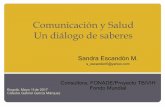 Comunicación y Salud Un diálogo de saberes