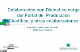 Colaboración con Dialnet en carga del Portal de Producción ...