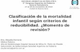 Clasificación de la mortalidad infantil según criterios de ...