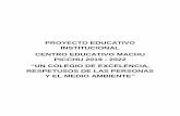 PROYECTO EDUCATIVO INSTITUCIONAL CENTRO EDUCATIVO MACHU ...