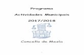 Programa Actividades Municipais 2017/2018