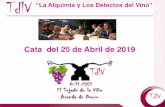 Cata del 25 de Abril de 2019 - vinificate.es
