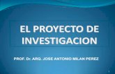 PROF. Dr. ARQ. JOSE ANTONIO MILAN PEREZ