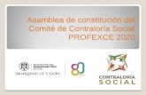 Asamblea de constitución del Comité de Contraloría Social ...