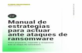 Manual de estrategias para actuar ante ataques de ransomware