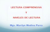 LECTURA COMPRENSIVA Y NIVELES DE LECTURA Mgs. Marilyn ...