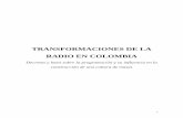 Transformaciones de la radio en Colombia. Decretos y leyes ...