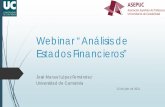 Webinar “Análisis de Estados Financieros”