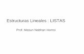 Estructuras Lineales : LISTAS