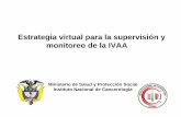 Estrategia virtual para la supervisión y monitoreo de la IVAA