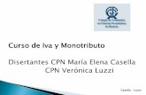 Curso de Iva y Monotributo Disertantes CPN María Elena ...