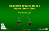 Aspectos legales de los Datos Sensibles - GBIF