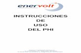 INSTRUCCIONES DE USO DEL PHI - EnerVolt