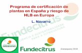 Programa de certificación de plantas en España y riesgo de ...