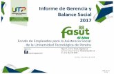 Informe de Gerencia y Balance Social 2017 - UTP