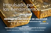 GEOLOGÍA Y MODELO DE RECURSOS DE ZALDIVAR