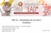 MR 32 - PROGRAMA DE LEITURA E FEEDBACK