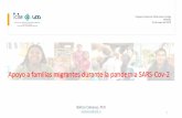 Apoyo a familias migrantes durante la pandemia SARS1 -Cov-2