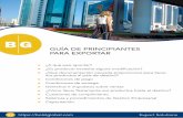 GUÍA DE PRINCIPIANTES PARA EXPORTAR